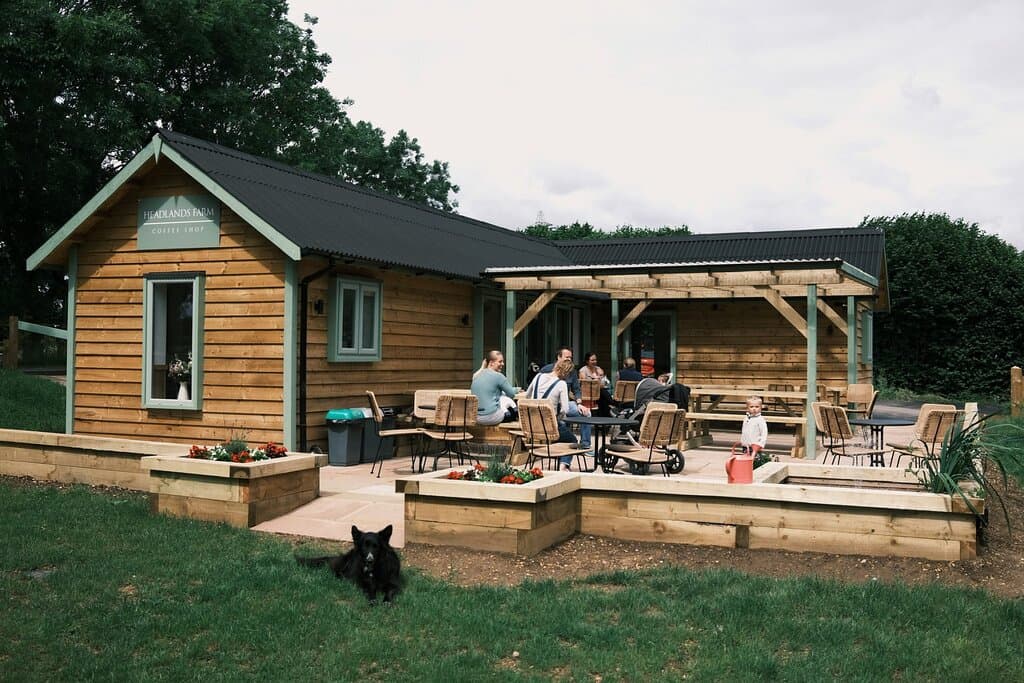 Family relaxing at the Coffee Shop