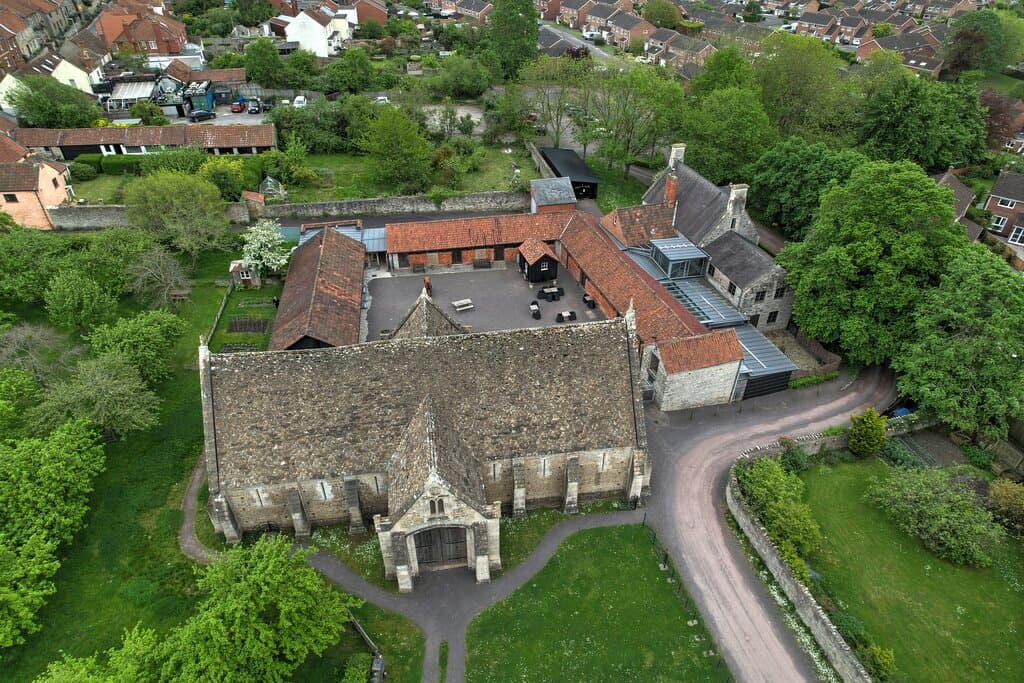 Somerset Rural Life Museum from 200ft 