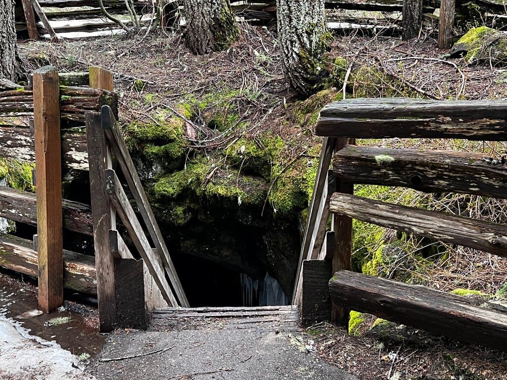 The cave entrance