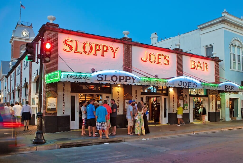 Sloppy Joe's located at the corner of Duval & Greene since 1937.