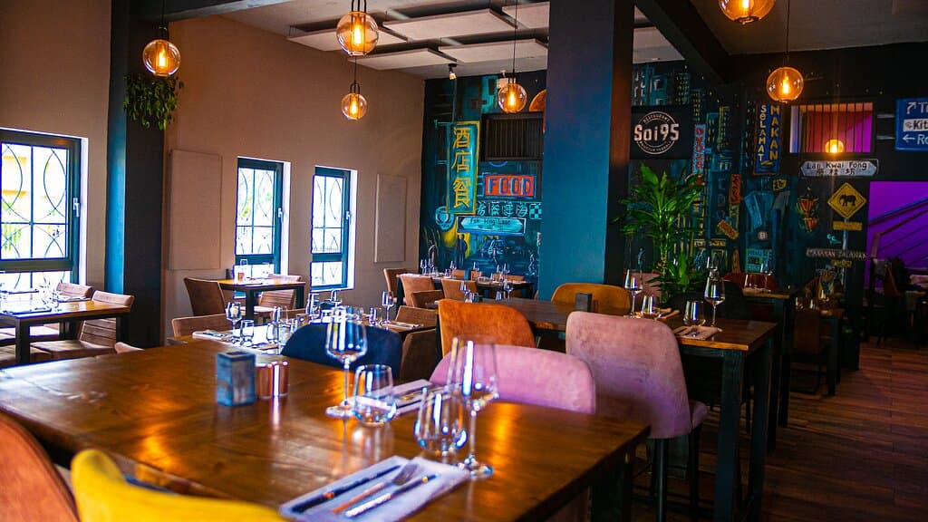 Colourful Indoor Dining