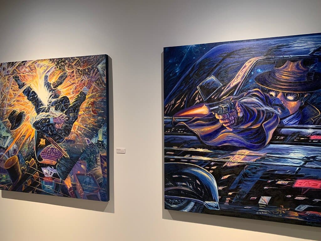 Just a small sampling of the awesome art at the Cheech!