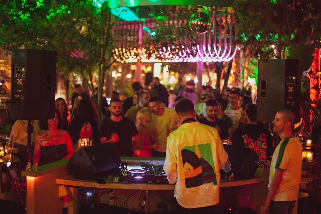 Dancing in the garden