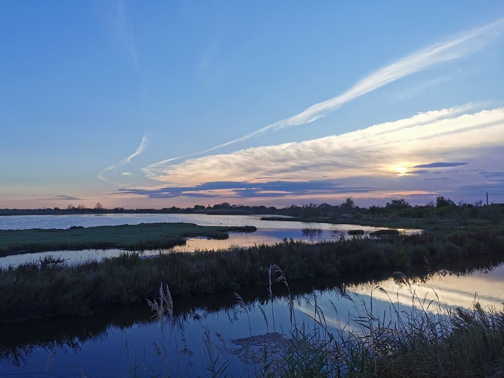 Laguna al tramonto