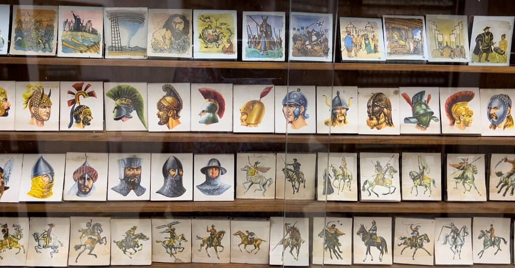 Matchboxes with historical figures