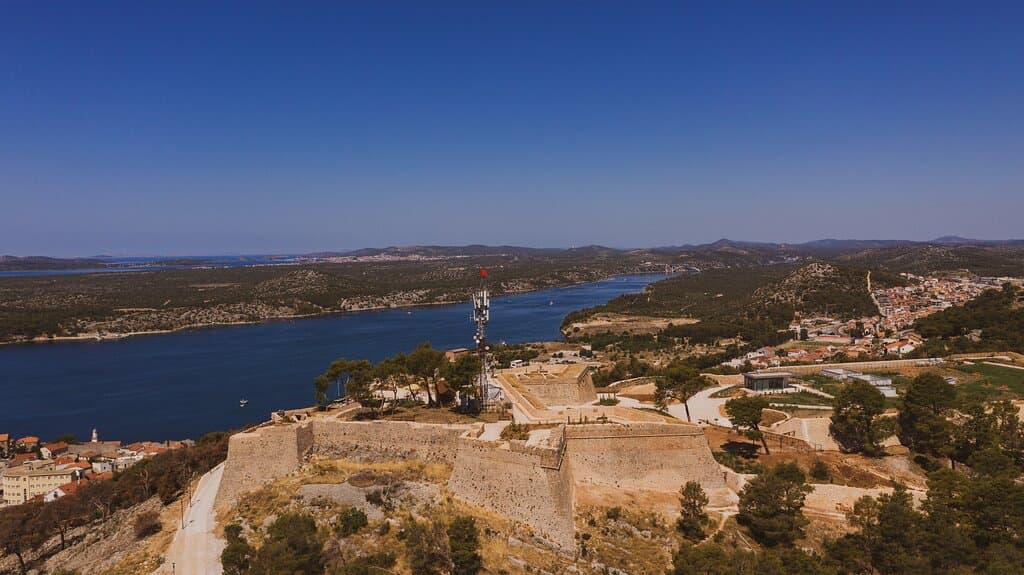 St. John's Fortress, aerial photo