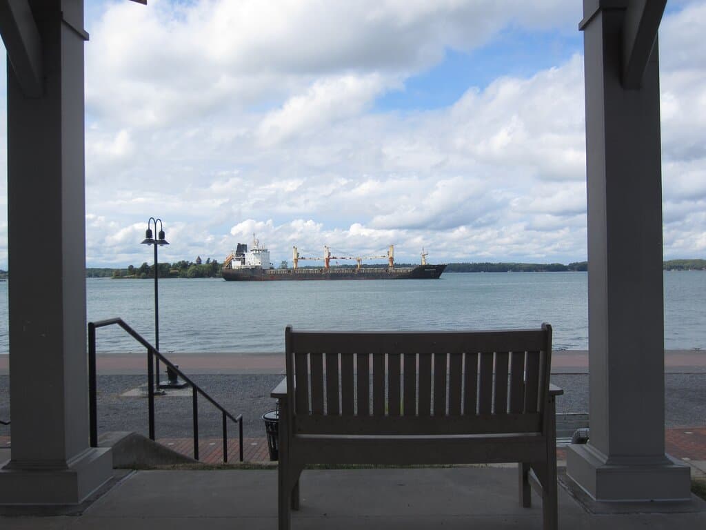 Enjoy watching the boats go by....
