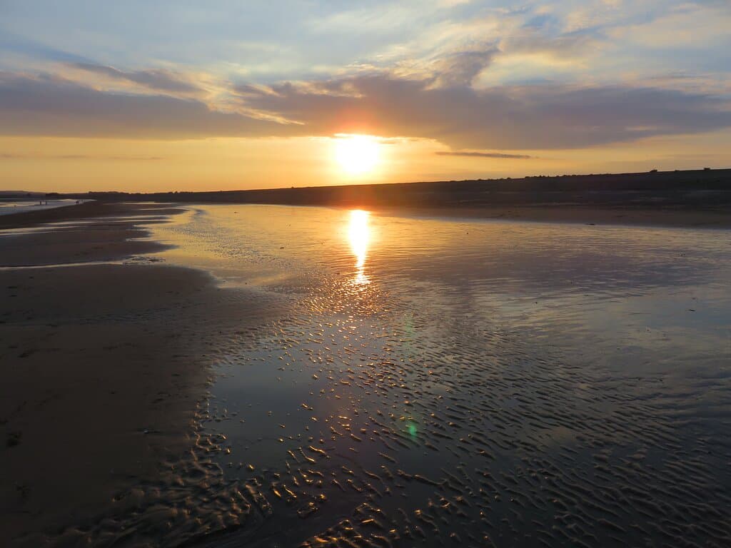 Sunset.