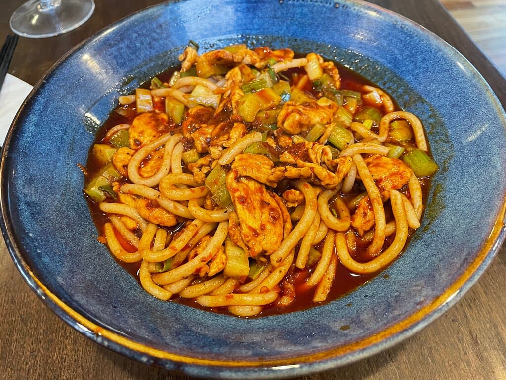 Amazing, but watch out for stains on your clothing.  I had to do bit of washing job back at hotel.  But that was a small price to pay for a great dish. 