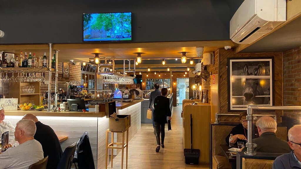 Interior of restaurant