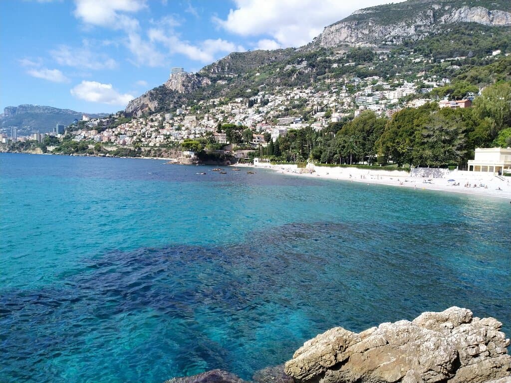 Water is turquoise