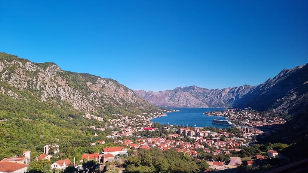 Vista panorâmica ao longo da subida...