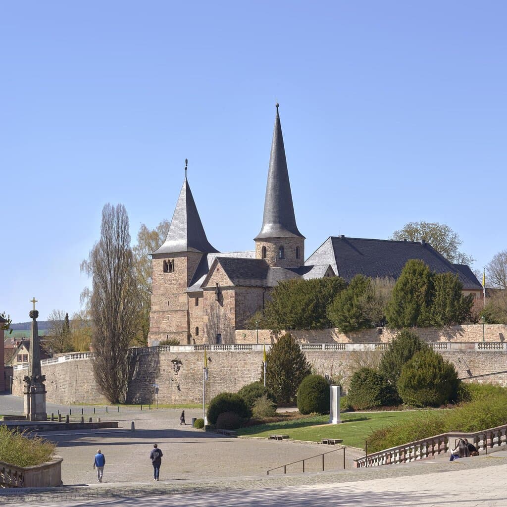 Blick zur Michaelskirche.