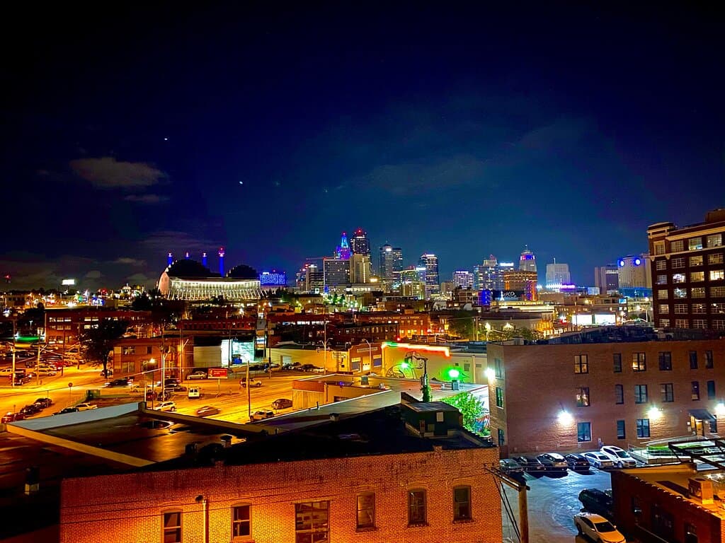 Rooftop bar at the Crossroads Hotel