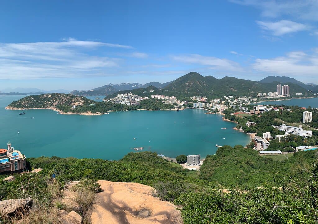 Che Pau Teng (Rhino Rock) - views of Stanley from the second trail