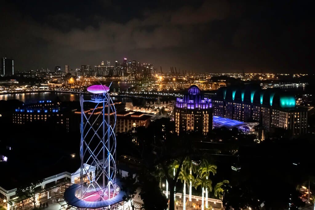 Amazing city lights at 79m above sea level