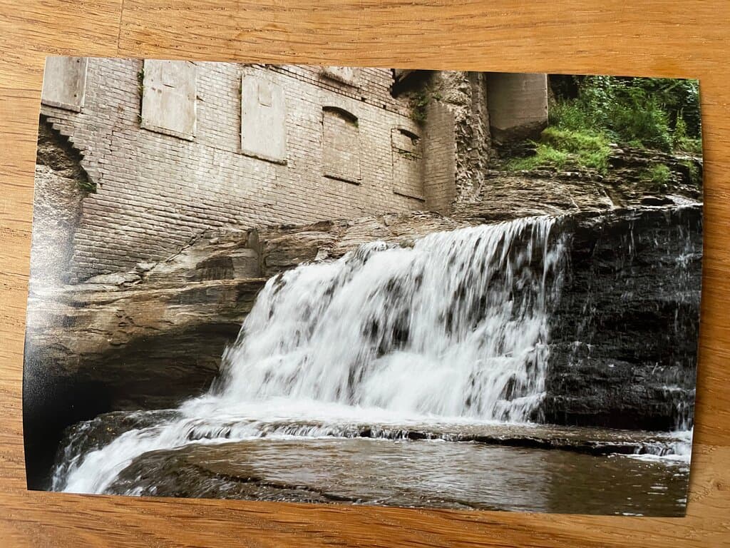 One of the falls by the old watermill.