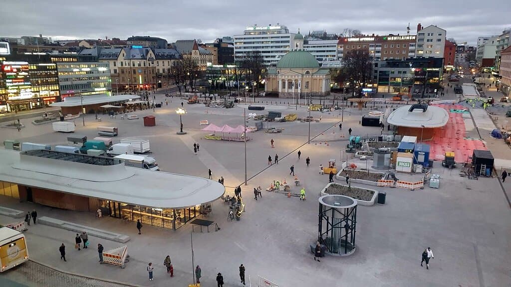 The square from Hamburger Börs Hotel