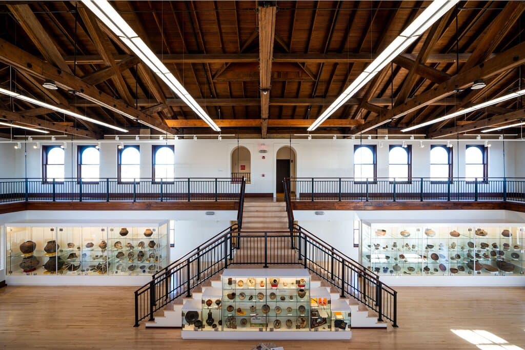 View of main floor and 4th floor. 