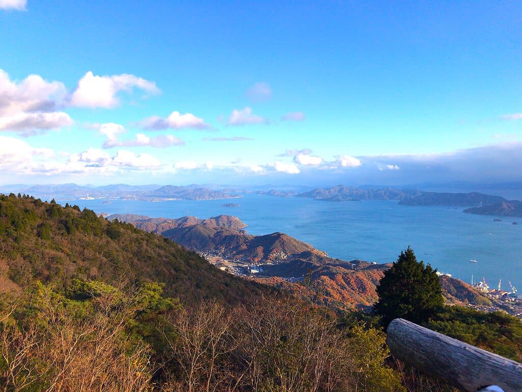 かぶと岩展望台からの景色です。