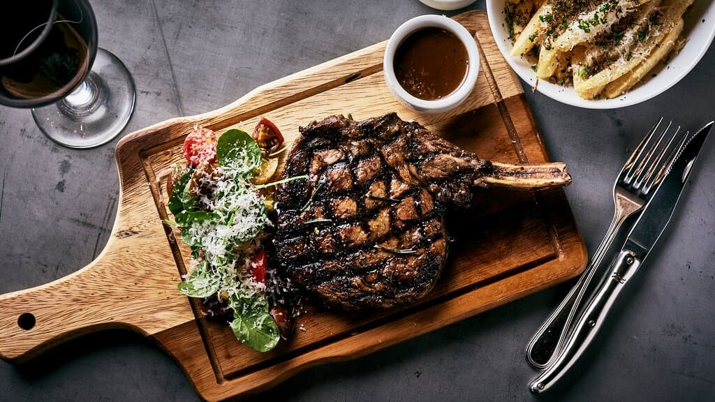 Grilled Bone in Ribeye Steak