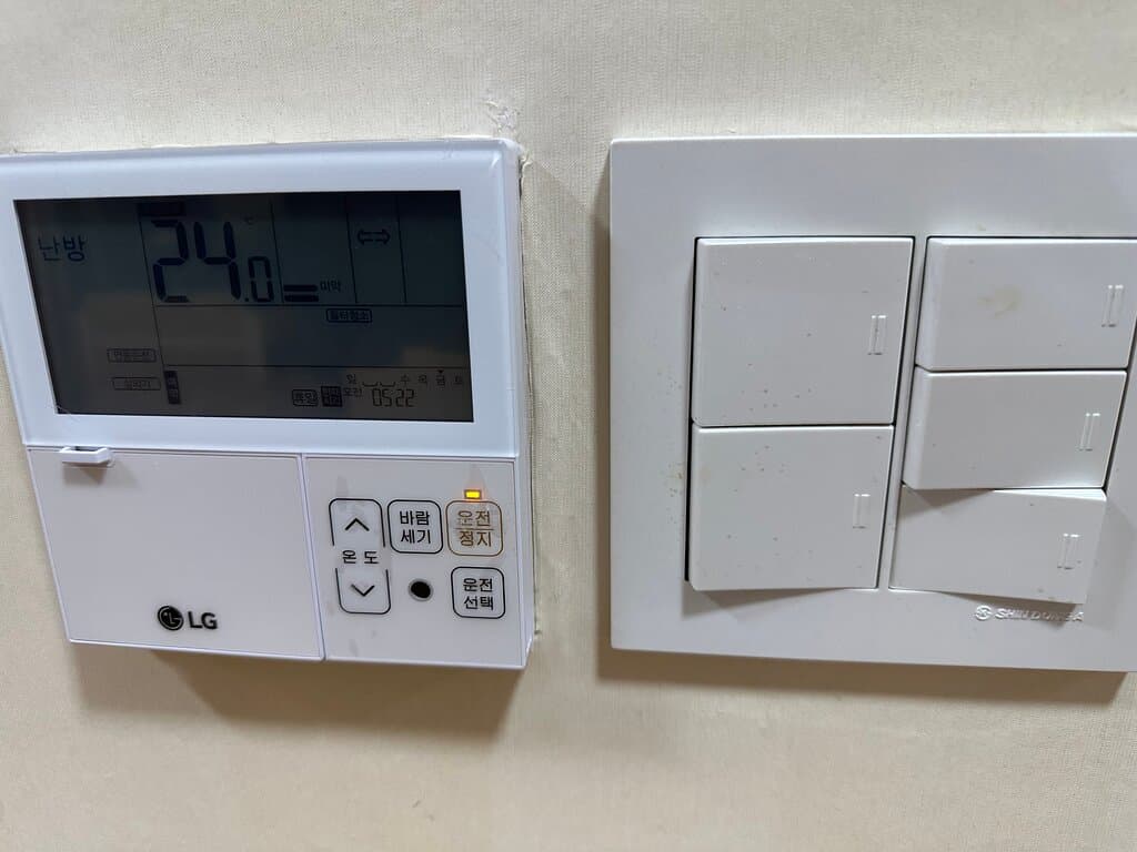 온풍기 난방 가능