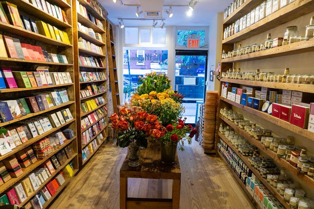 Flowers are always front and center at The Meadow. Even if you don't want to buy a bouquet, the flowers make your visit magical.