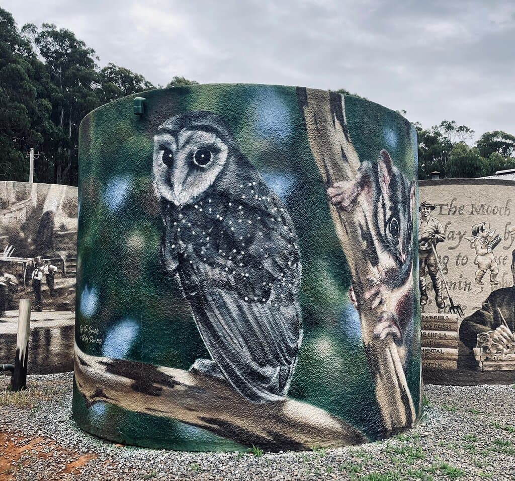 Toolangi Water Tower Murals