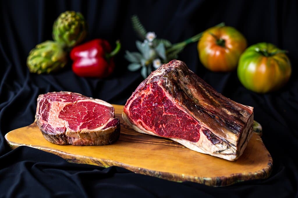 Cube Roll y Chuletón de vaca frisona