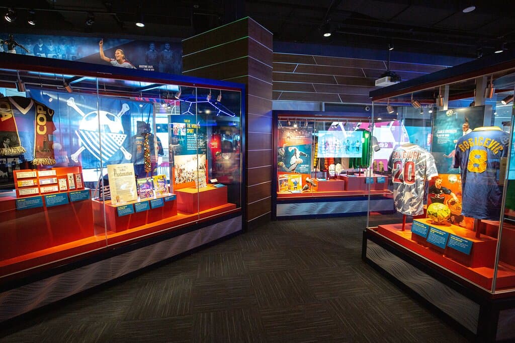 Exhibits at the MLS National Soccer Hall Of Fame