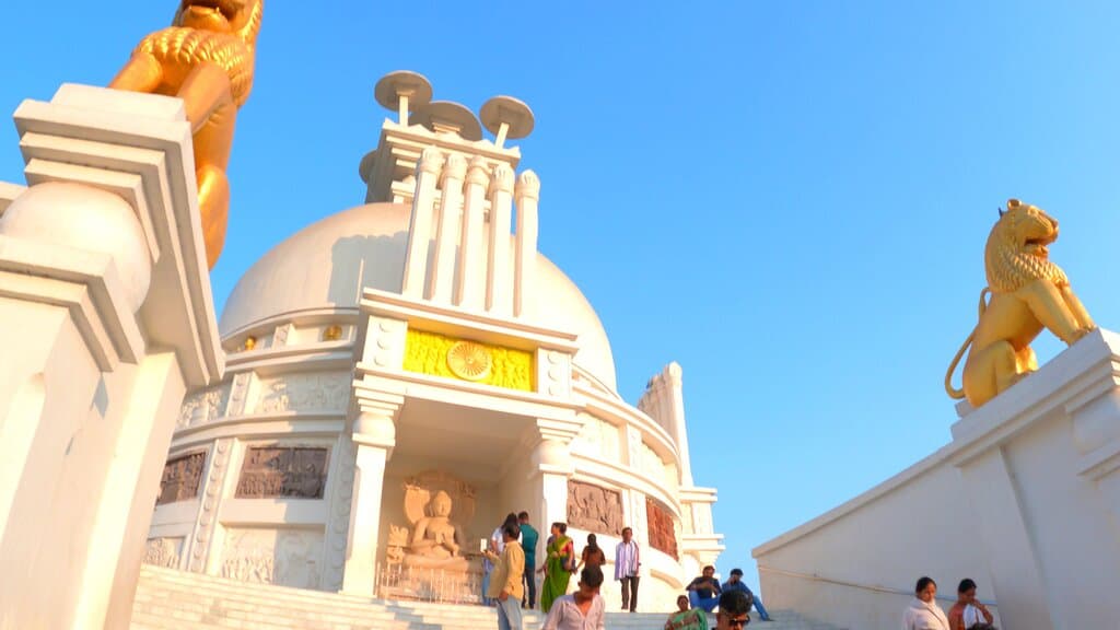 Stupa from steps