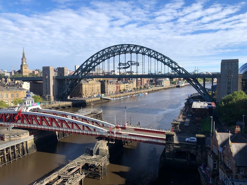 View from the High Level Bridge in Newcastle.  Sept. 2022.
