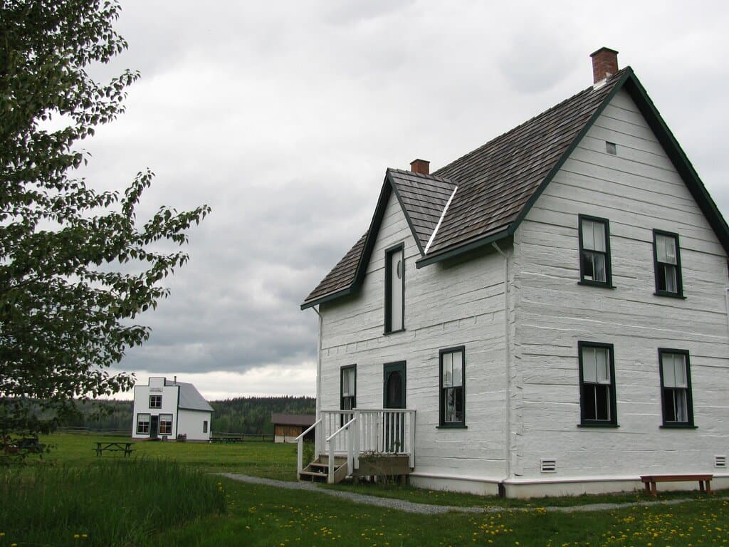 The Huble House with the General Store in the background.