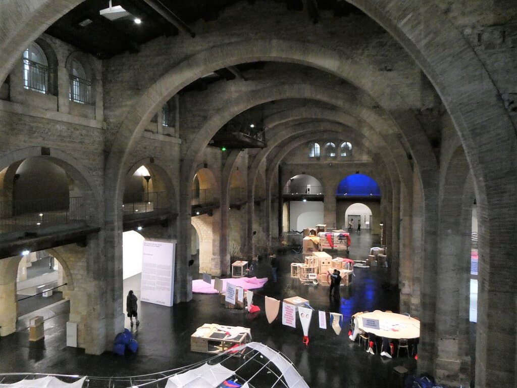 the warehouse-museum seen from an upper floor