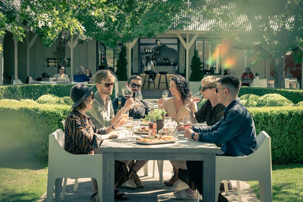 Dining at our Martinborough Cellar Door (2021)
