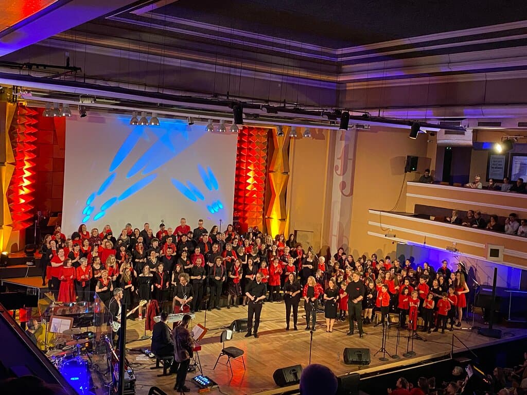 Another pic from the Philharmonics - "Timisoara Gospel Project" on stage - April 2023  
