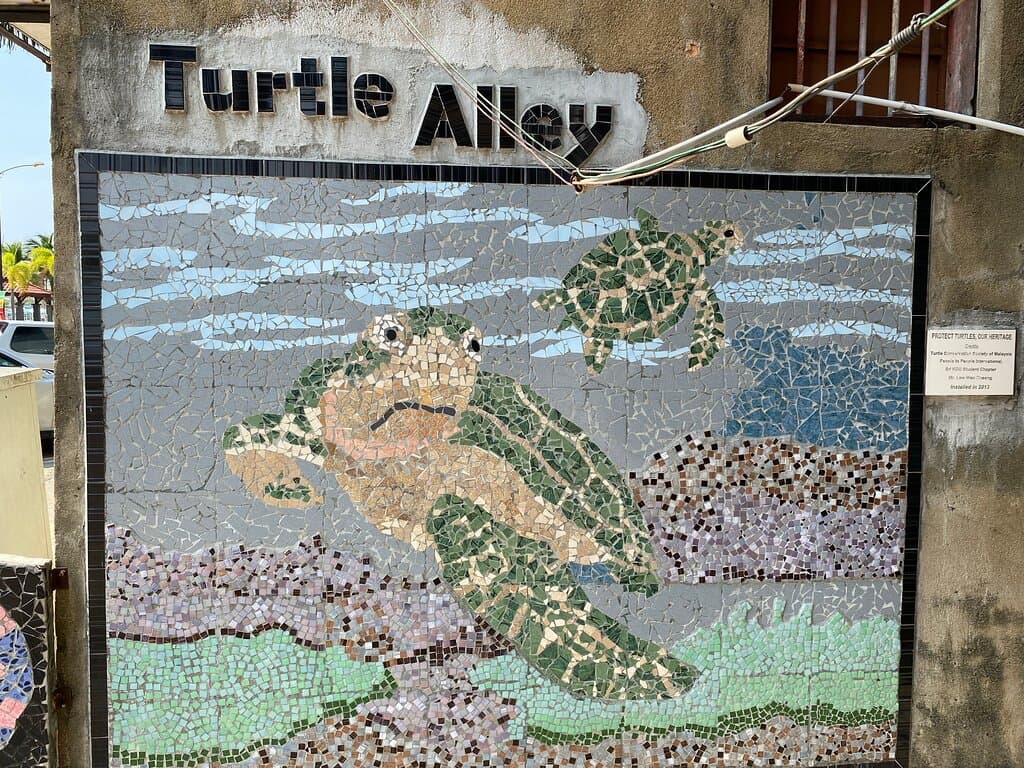 Einstieg in die Gasse auf der Hafenseite