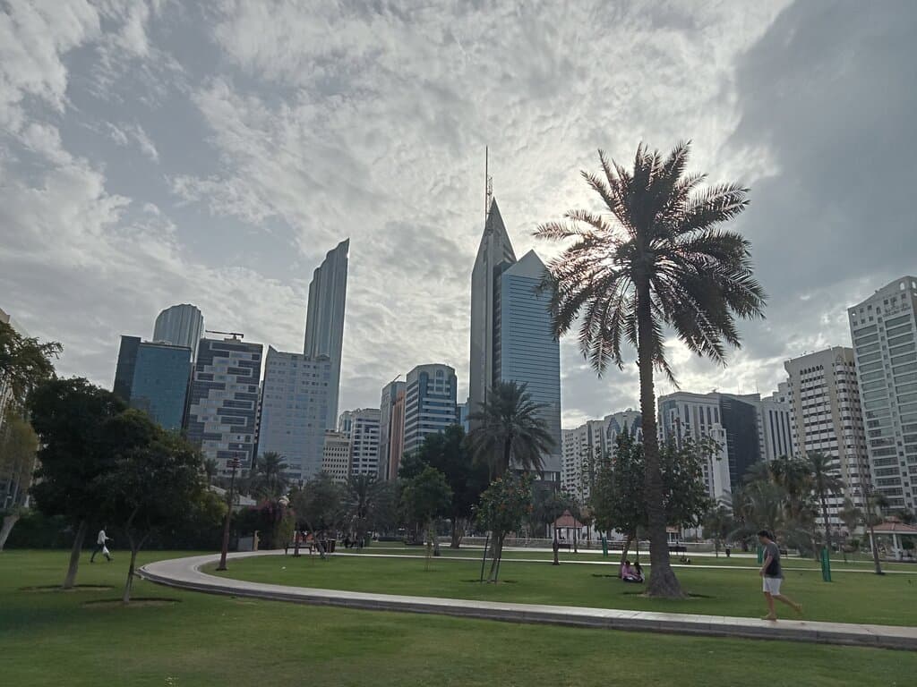 Capital park, Abu Dhabi UAE. April 2023.