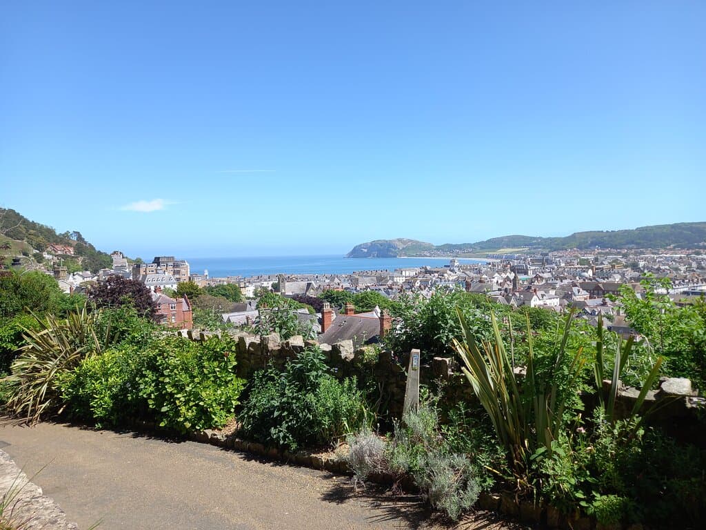 View down towards Llandudno.