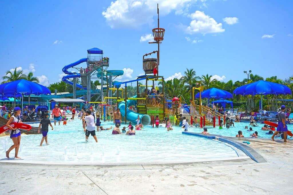 Splash playground.
