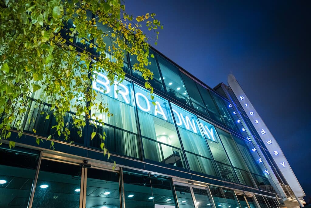 Broadway at night (Photo credit: Tom Morley)