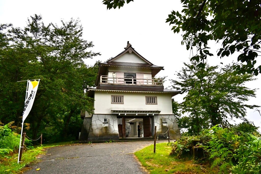 松代城（展望台）。