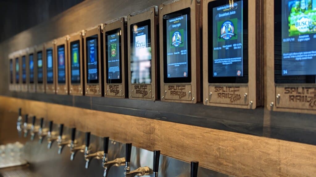 16 tap self serve beer wall