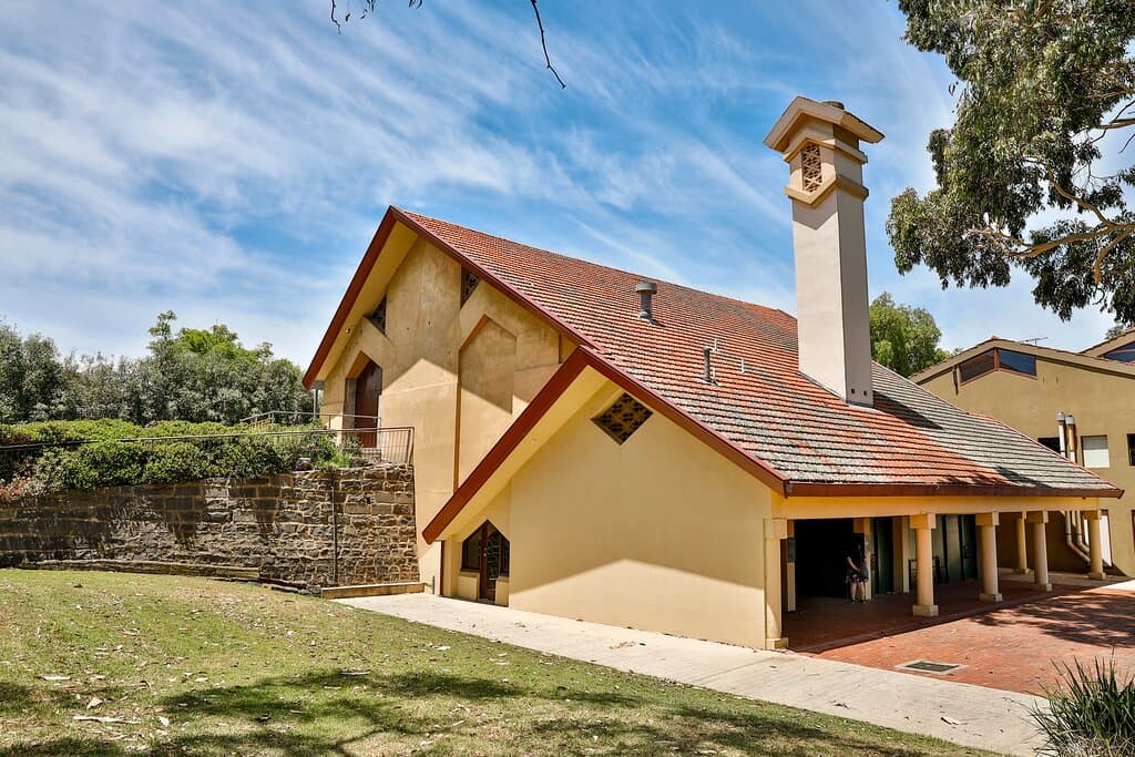 Incinerator Gallery view from lower lawn