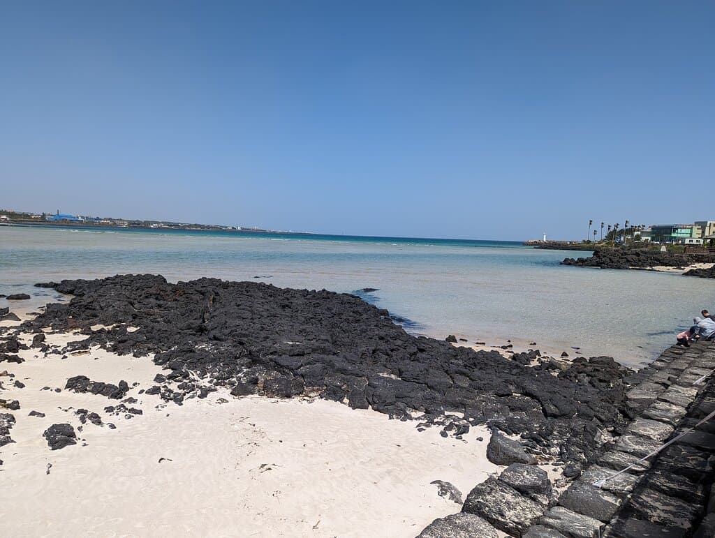 Magical fine sand beach