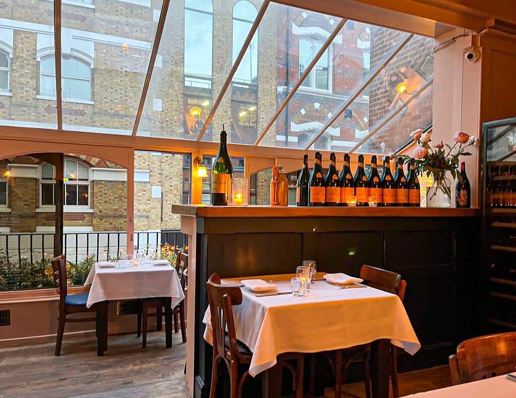 Inside of the restaurant
