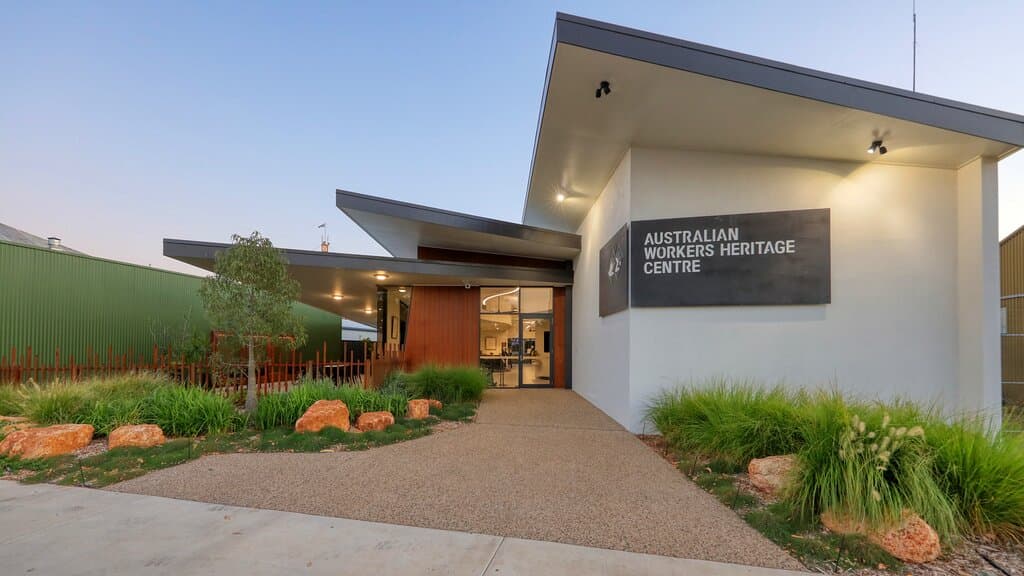 Main Street entrance to the Australian Workers Heritage Centre - 127 Oak Street, Barcaldine