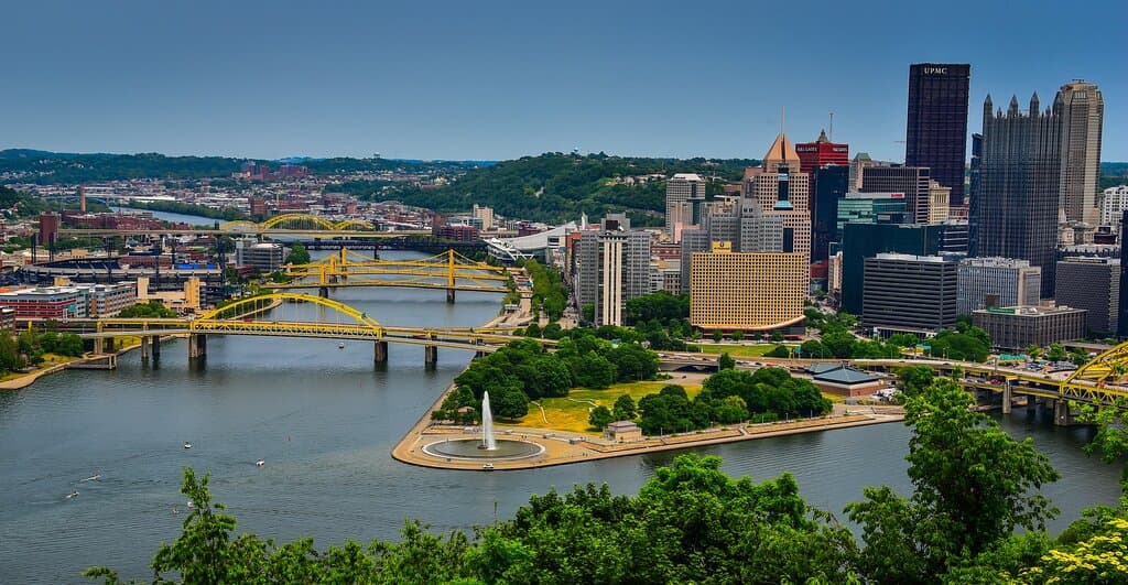 Point of View Park on Mt Washington Pittsburgh PA