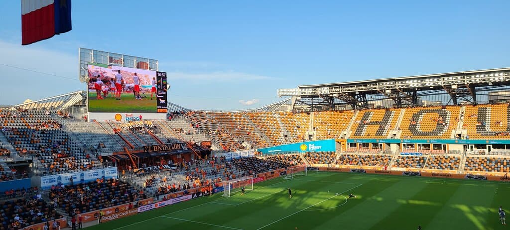 Inside the stadium