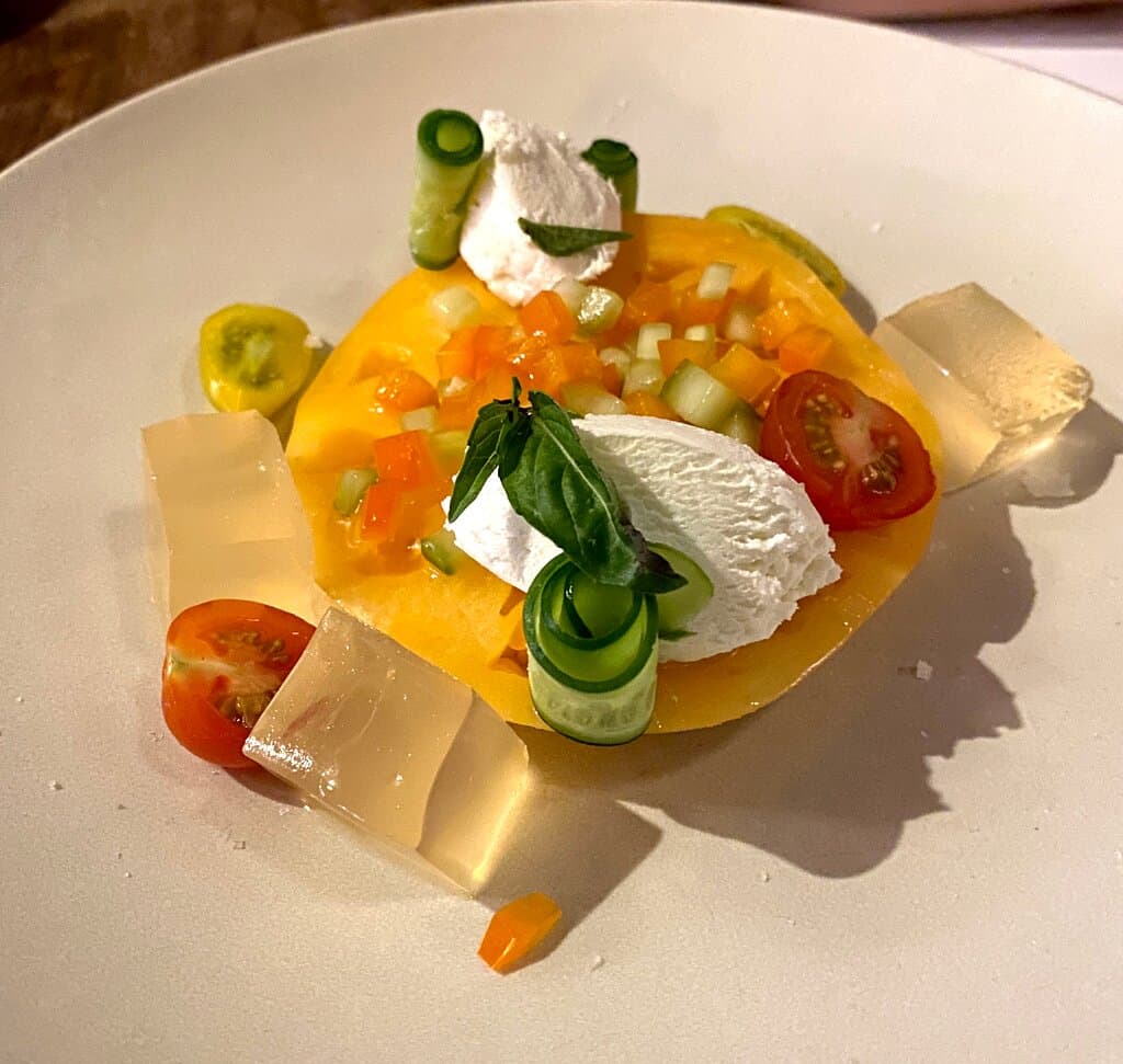 The best tomato salad I've ever eaten. 